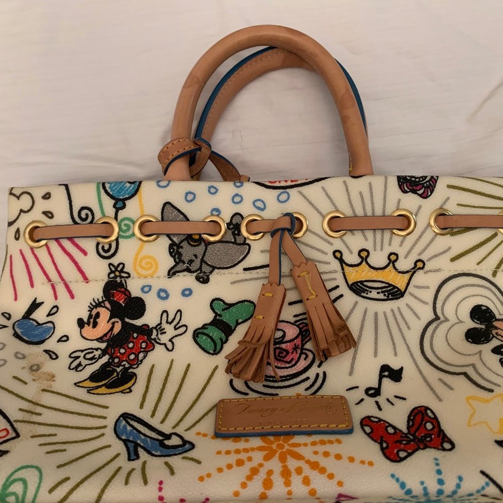 Dooney and Bourke Disney Tassel Tote Sketch Bag